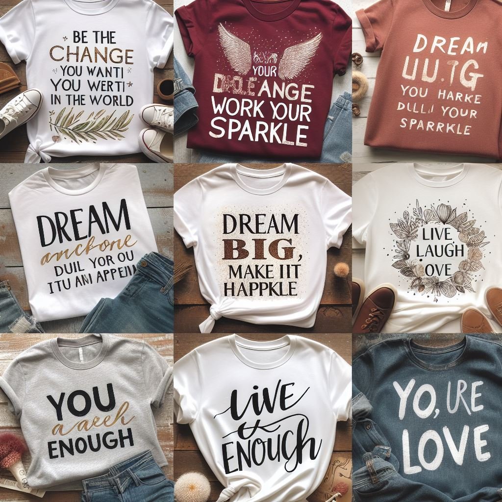 inspiring quote t-shirts
